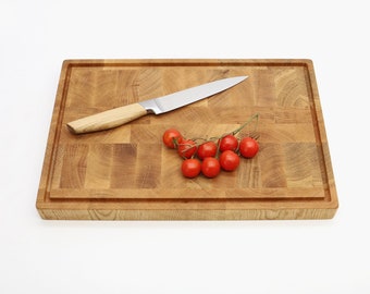 Planche à découper en chêne à grain de bout Grano