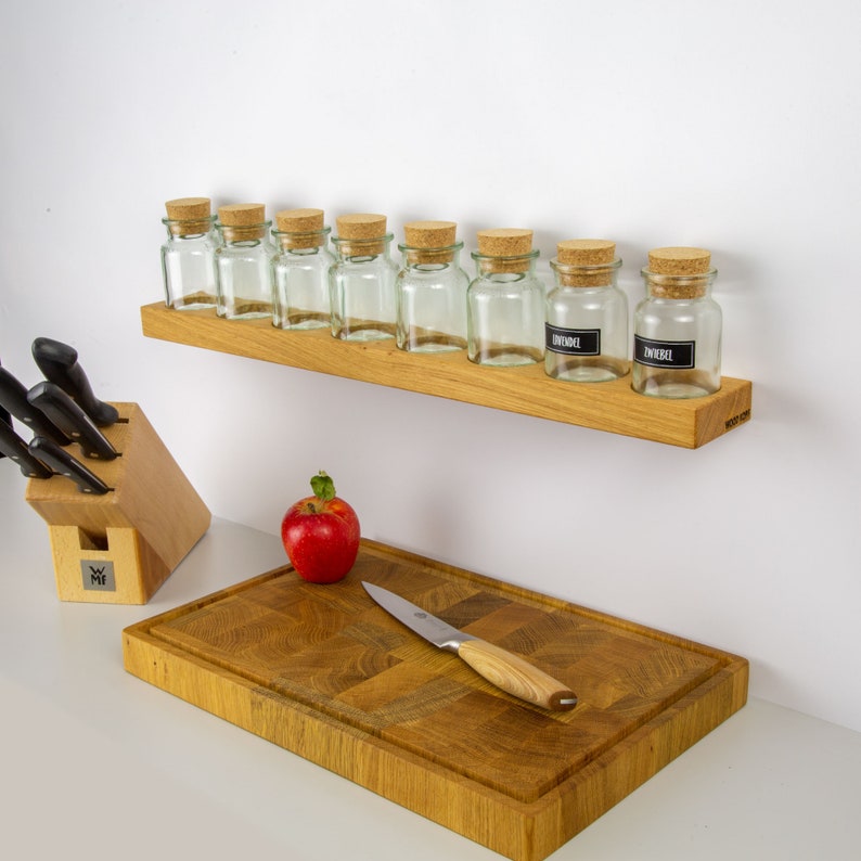 Spice rack Spico made of oak suitable for Ankerkraut image 1