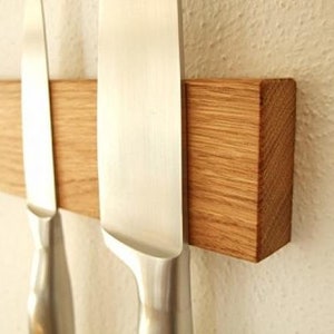 Magnetic knife rack knife holder CULTRO made of solid oak image 8