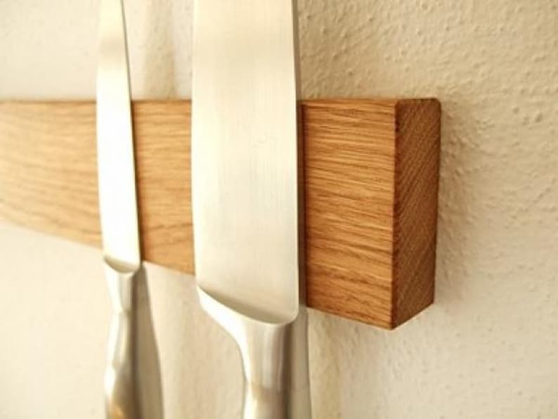 Magnetic knife rack knife holder CULTRO made of solid oak image 8