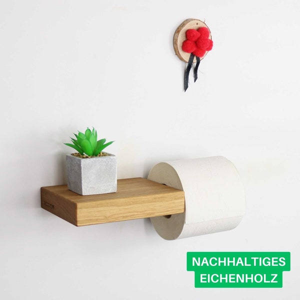 Toilettenpapierhalter LEO aus Eiche