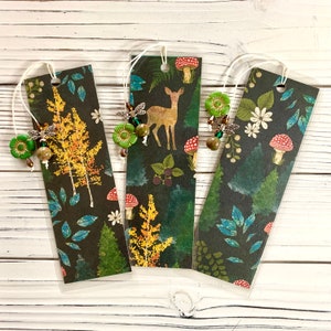 Deer in Forest bookmarks set of 3