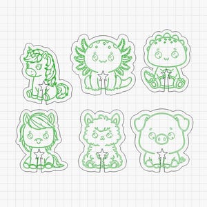Digital File ONLY Cute Animal and Sports Balls 17 Bread Bag Clips Holder Reusable SVG Bundle AI dxf Lightburn Craft Fairs Laser Cut Engrave