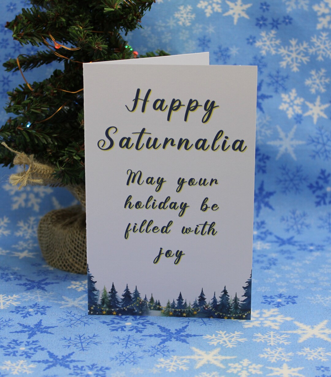 Christmas Happy Saturnalia Set of Greeting Cards Matte or Glossy Cardstock  4x6 W/ Envelope Yuletide Holiday Season Blank Inside - Etsy