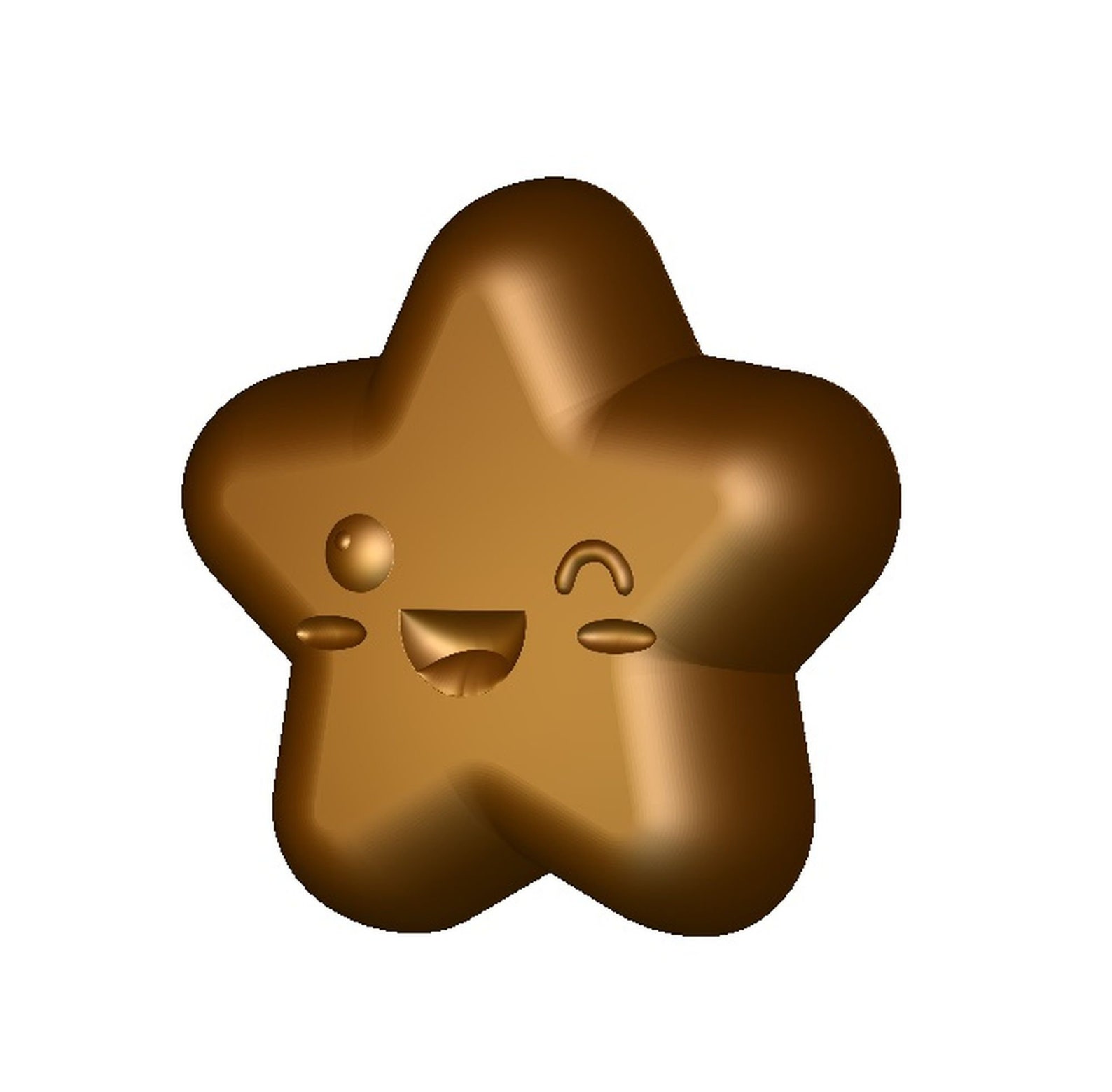 Star STL File for 3D printers and CNC router Star STL model Etsy