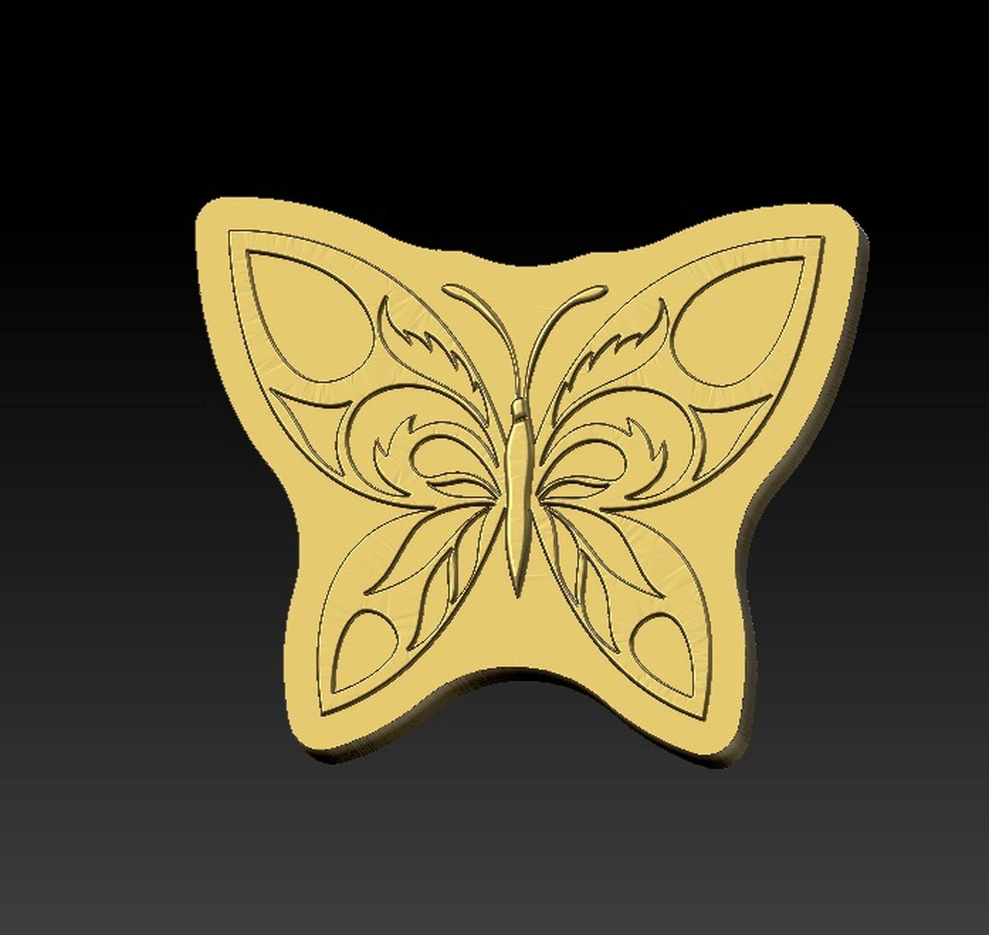 Butterflies 2 Stl models for cnc routers or 3d printers