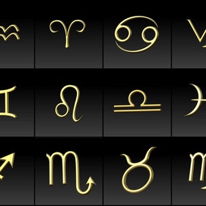 Zodiac Signs Stl Files Set Of 25 Stl Models For Cnc Router And Etsy