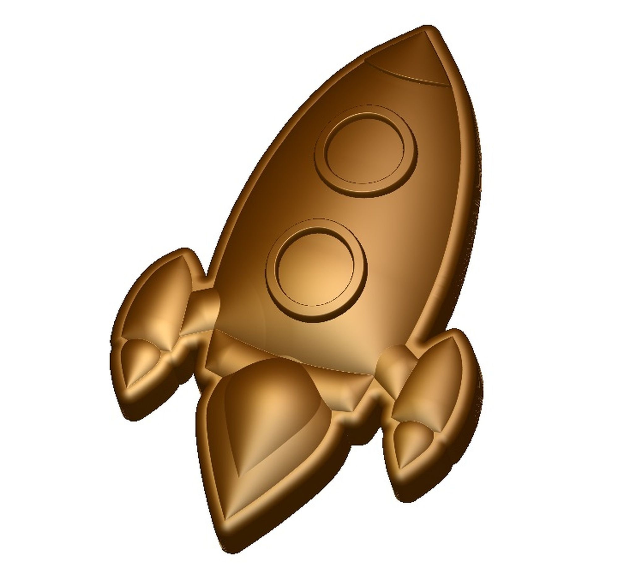 Rocket STL Model for Cnc Routers and 3D Printers Space STL Etsy