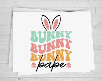 Bunny Babe, Retro, DTF Transfer Sheet, Any Size, Heat Transfer, Ready to Press, Ready to Apply, Direct to Film