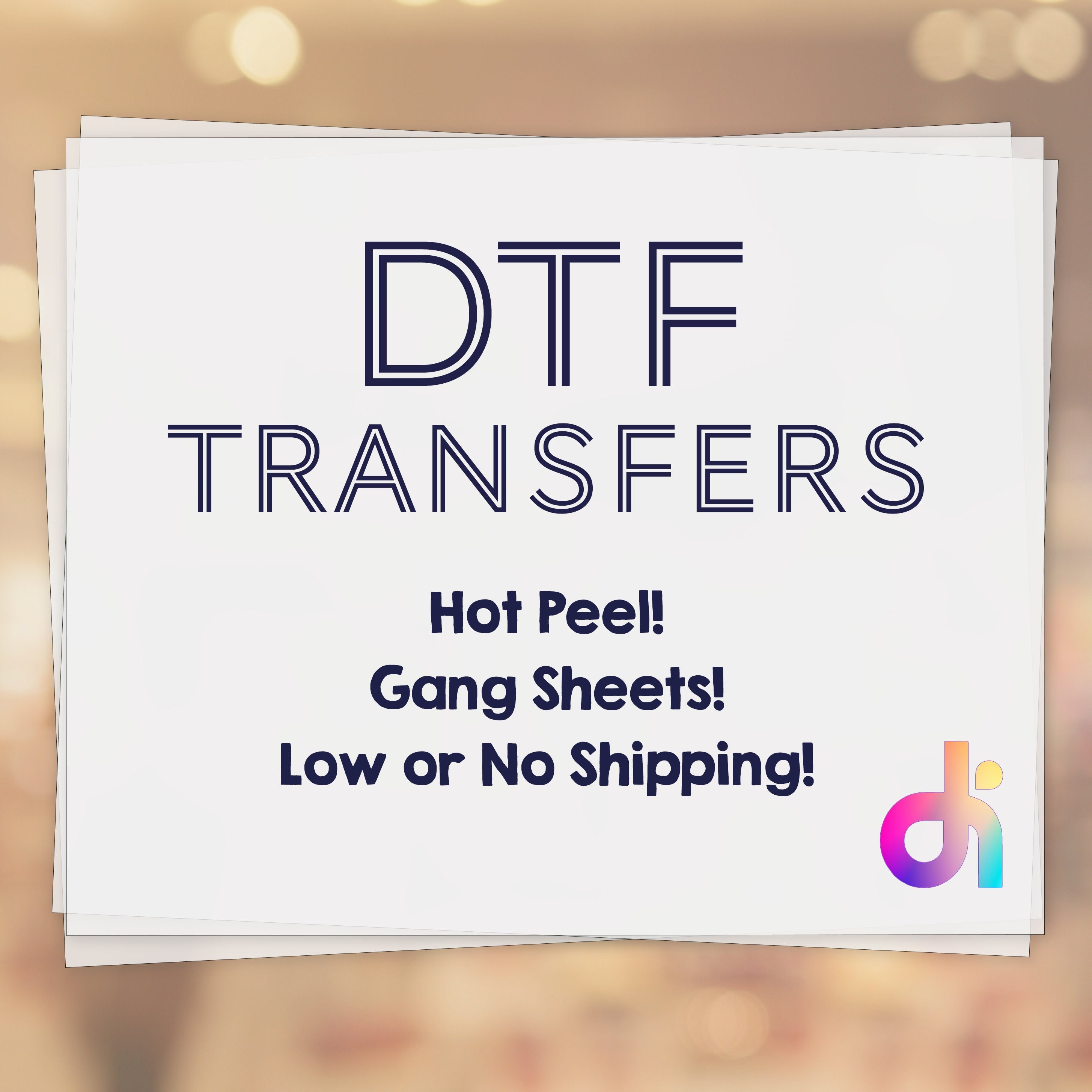 DTF Transfers Ready for Press | Send us Your Custom Full Color Designs! Affordable and Flexible Direct to Film Heat Transfers! Gang Sheets!!