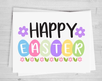 Happy Easter, Eggs, DTF Transfer Sheet, Any Size, Heat Transfer, Ready to Press, Ready to Apply, Direct to Film