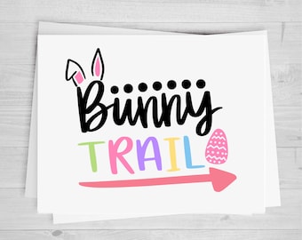 Bunny Trail, DTF Transfer Sheet, Any Size, Heat Transfer, Ready to Press, Ready to Apply, Direct to Film