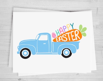 Happy Easter, Truck, DTF Transfer Sheet, Any Size, Heat Transfer, Ready to Press, Ready to Apply, Direct to Film