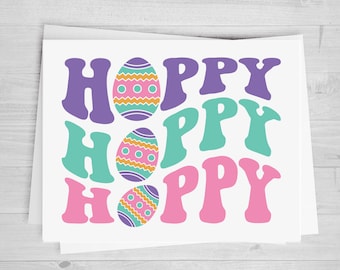 Hoppy, Hoppy, Hoppy, DTF Transfer Sheet, Any Size, Heat Transfer, Ready to Press, Ready to Apply, Direct to Film