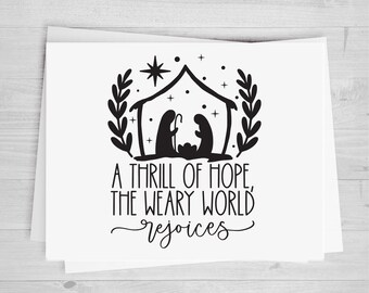 A Thrill of Hope, DTF Transfer, Christmas Heat Transfer