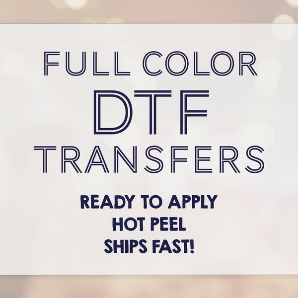 DTF Transfers Ready for Press | Send us Your Custom Full Color Designs! Affordable and Flexible Direct to Film Heat Transfers! Gang Sheets!!