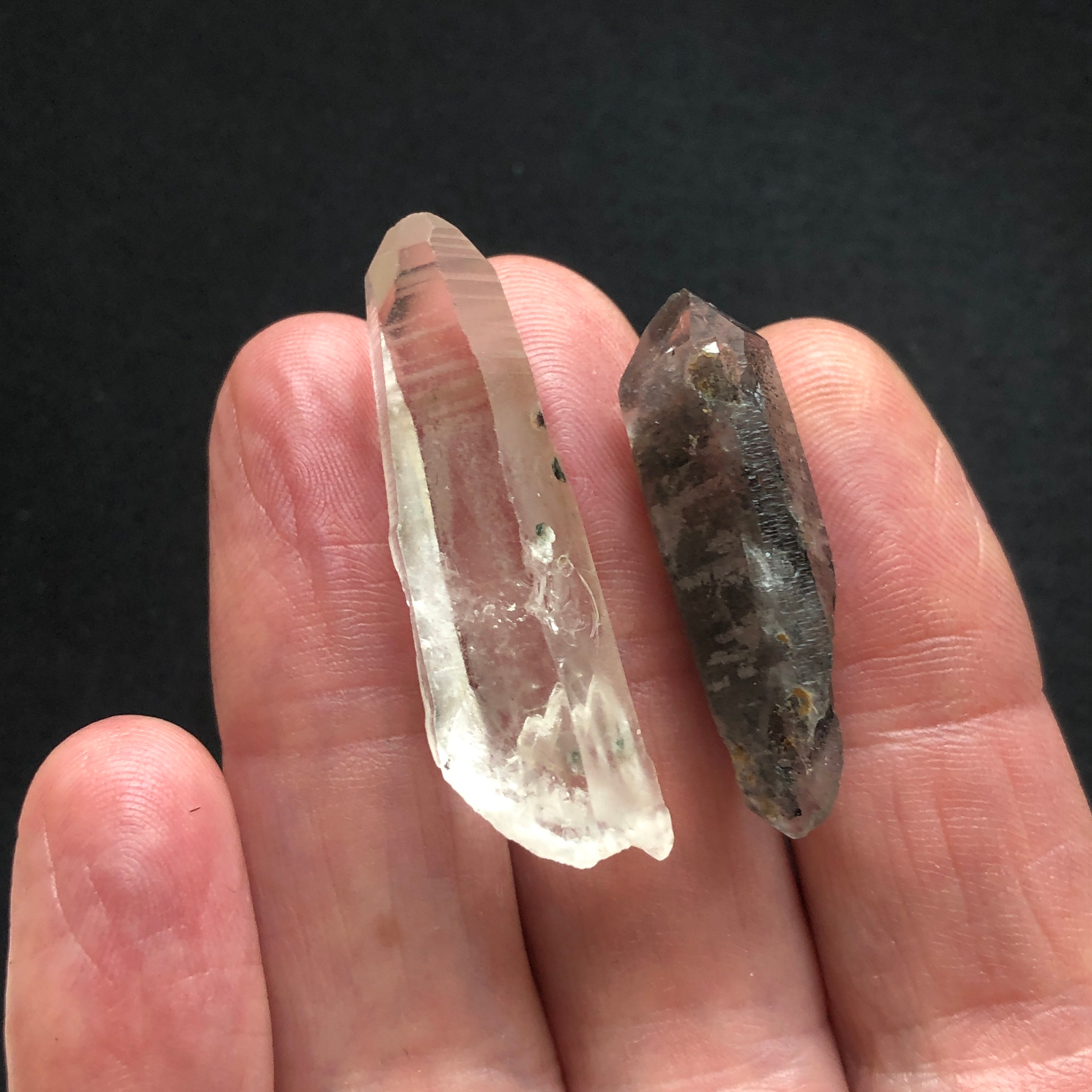 Yin Yang Crystal Healing Kit Black Tibetan Quartz White Etsy