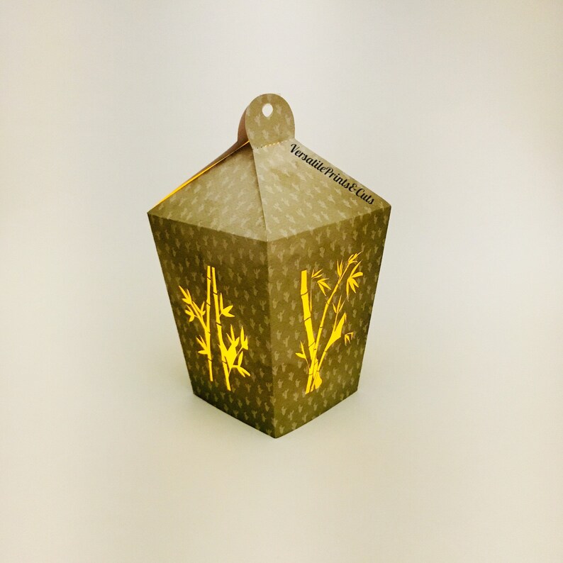 Lamp Template Christmas Ornament Lamp Svg 3d Lantern Svg 3d Lantern Lantern Template Shadow Box Template Bamboo Lantern Home Decor Kids Crafts Craft Supplies Tools