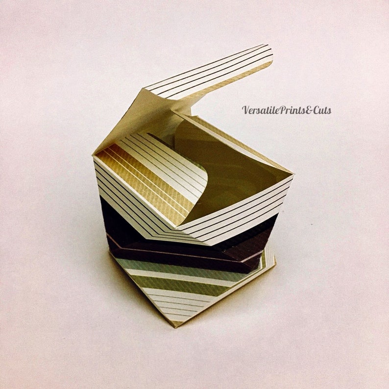 Geometric box template 10 sided box unique shape box gift Etsy