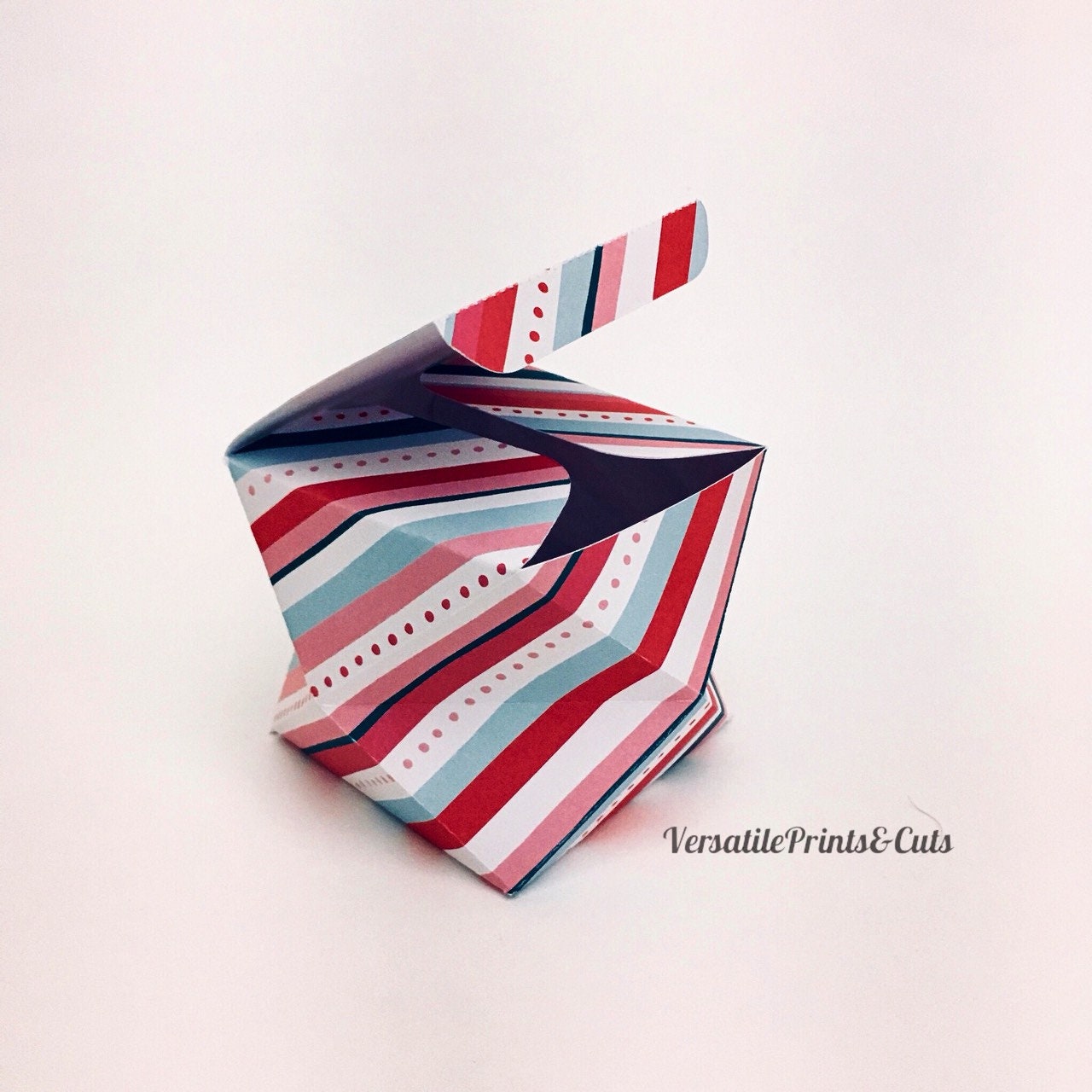 Geometric box template 10 sided box unique shape box gift Etsy