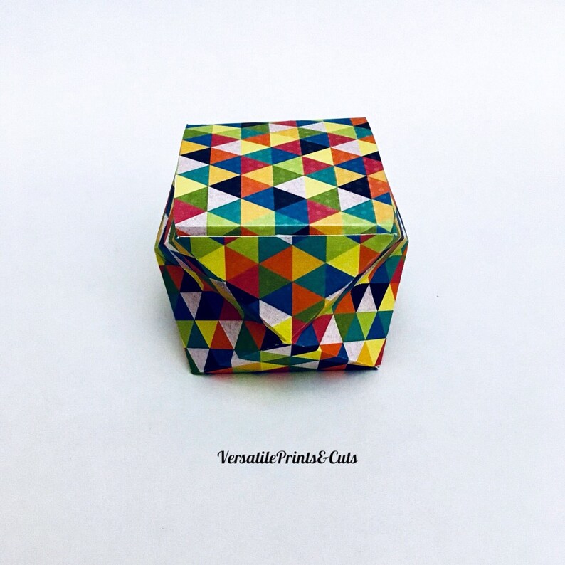 Geometric box template 10 sided box unique shape box gift Etsy