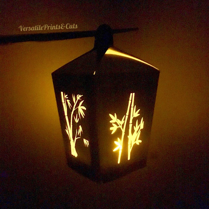 Download Lamp Template Christmas Ornament Lamp Svg 3d Lantern Svg 3d Lantern Lantern Template Shadow Box Template Bamboo Lantern Home Decor Kids Crafts Craft Supplies Tools