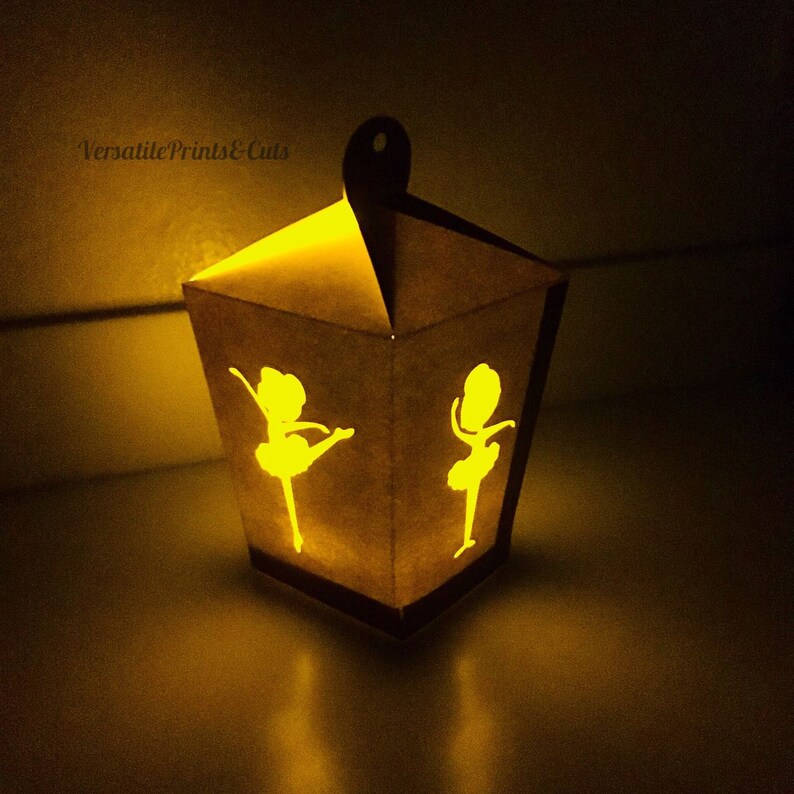 Download Lamp Svg Lantern Template Little Ballerina Christmas Ornament 3d Lantern Svg Home Decor Shadow Box Template 3d Lantern Lamp Template Boxes Bins Papercraft Tripod Ee