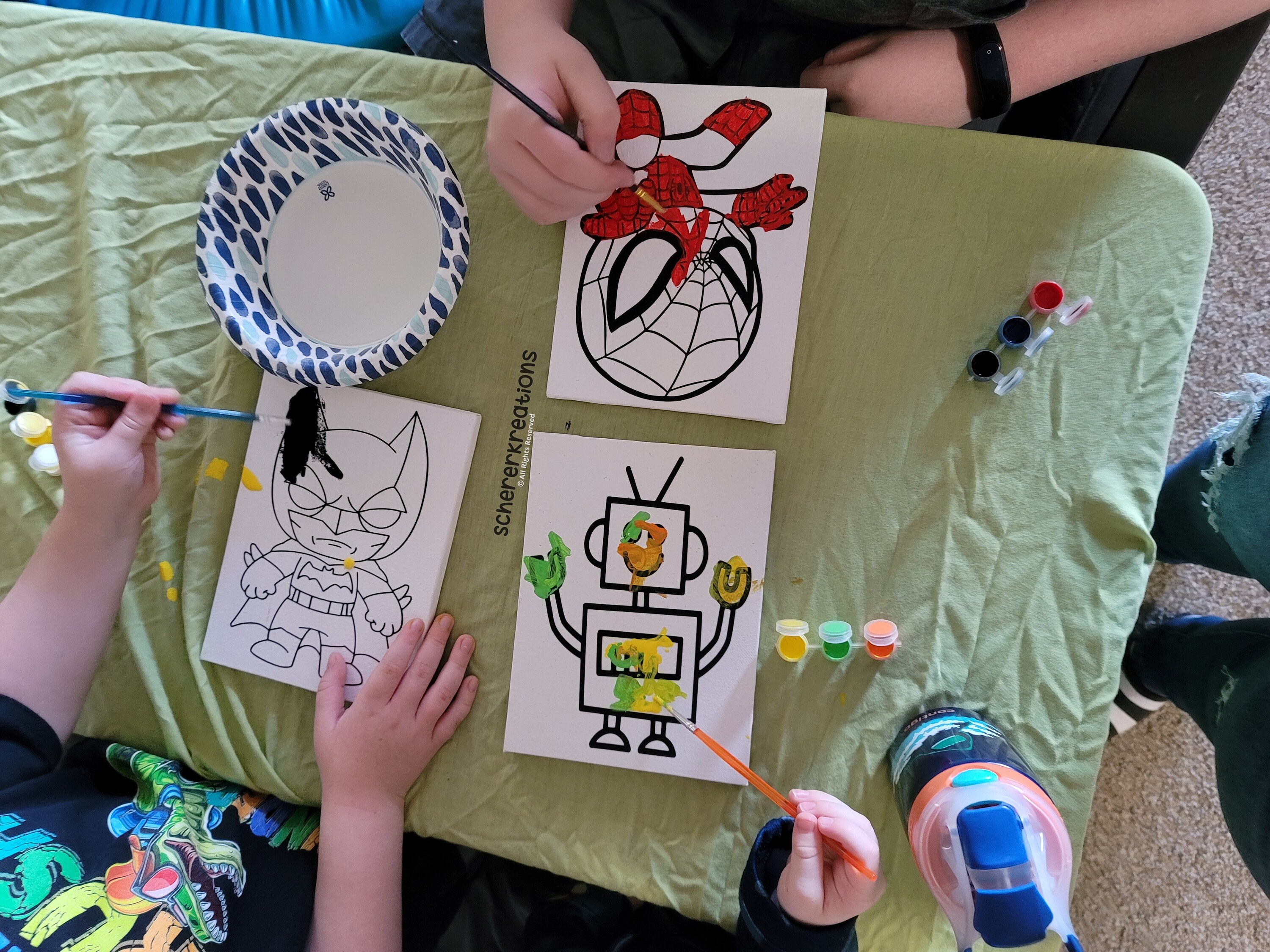 Kids Canvas Paint Set/paint Your Own Canvas / DIY Etsy