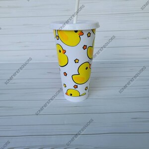 Yellow Rubber Duck Cold Cup - Etsy