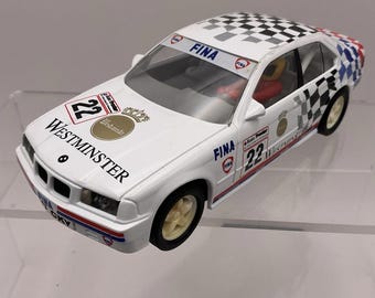 Scalextric BMW 318i Westminster C 182 Boxed VGC Slot Car British Touring Car