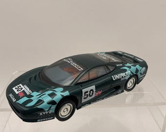 Scalextric C483 Jaguar XJ220C Endurance Unipart Le Mans Boxed Slot Car VGC