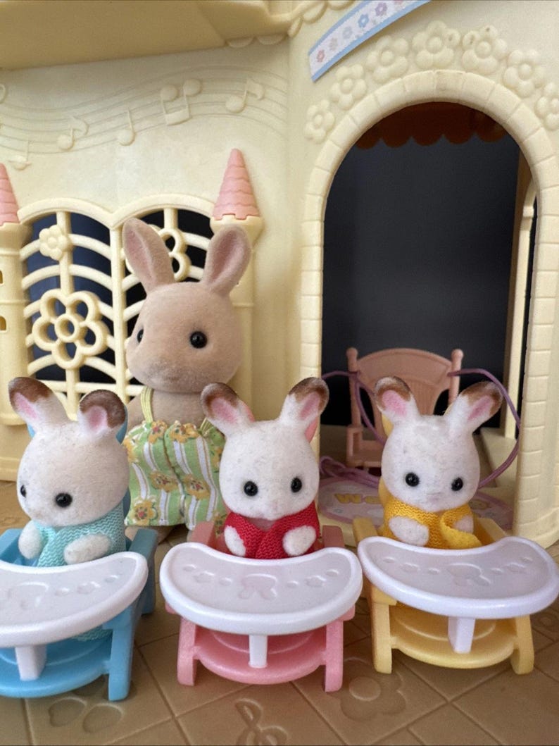 Set de guardería infantil Castillo de Sylvanian Families Incompleto (H25) imagen 8