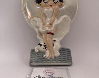 Placa de pared con imagen de Betty Poop de 9" de Wade Ceramics, edición limitada 351/1250, 1997