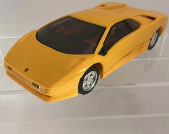 Scalextric Lamborghini Diablo C127 Amarillo VGC Caja Original