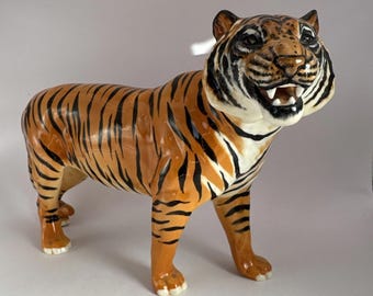 Tigre de Bengala Beswick N.° 2096, 12 3/4", fundido a mano y pintado, Graham Tongue, 1955-72
