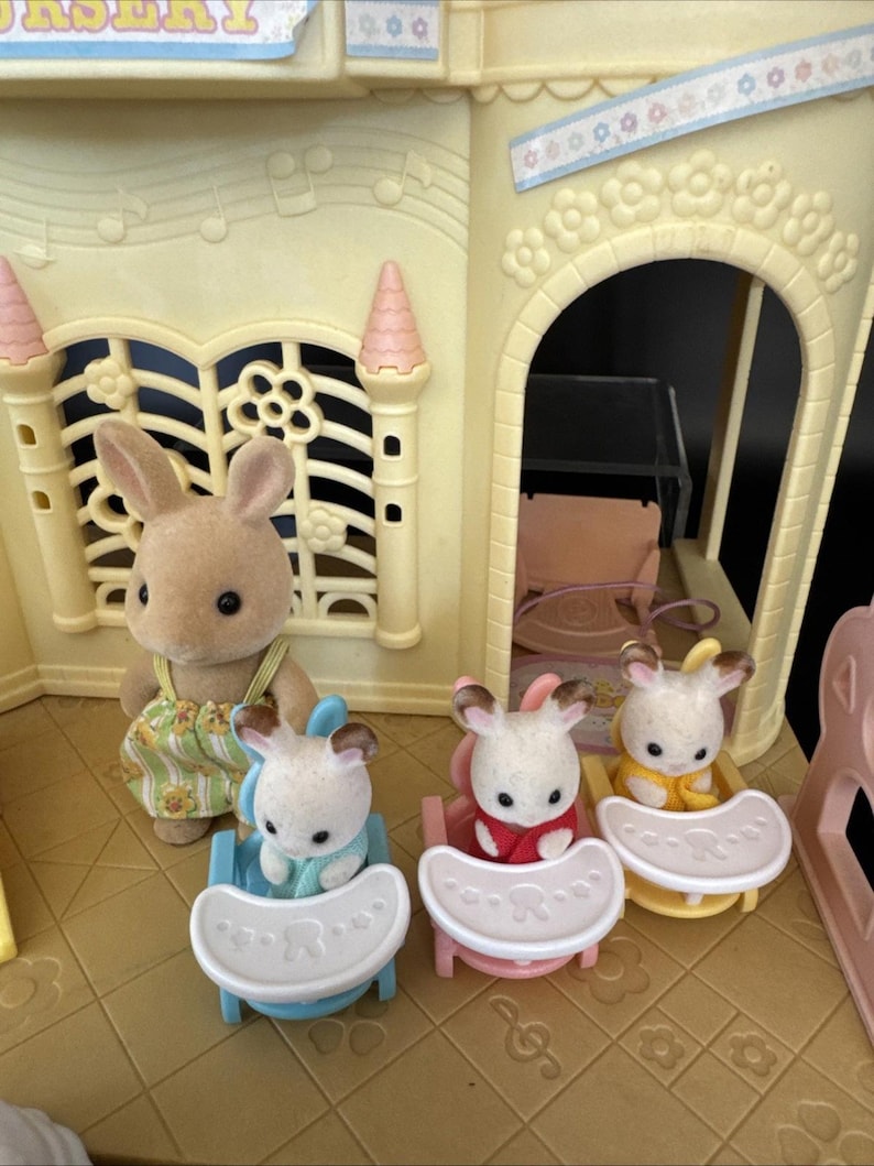 Set de guardería infantil Castillo de Sylvanian Families Incompleto (H25) imagen 2