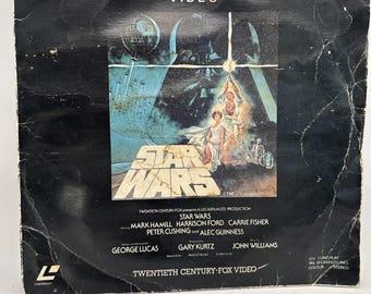 Disco láser estéreo a color muy raro de Star Wars de 20th Century Fox