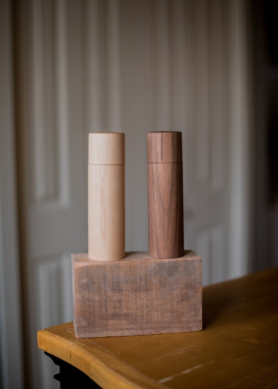 Handcrafted Wood Salt Grinders & Pepper Mills