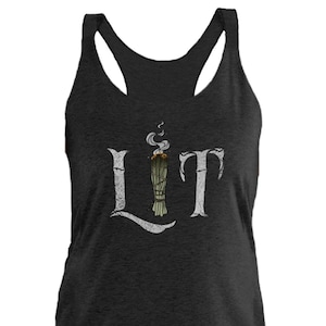 Lit Tank Top Funny Halloween Tank Top Women Funny Witch Tank Tops Witchy Tank Top Witchcraft Clothing Gifts for Witches Tank Top Sage Gift