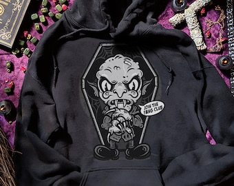Nosferatu moletom com capuz de horror vintage, moletom com capuz de desenho animado antigo, mangueira de borracha, roupas góticas, plus size, vampiro, capuz gótico