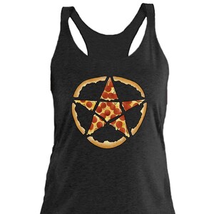 Pizza Tank Top Cute Pagan Witch Clothing Women Funny Halloween Tank Top Women Witchy Tank Top Gifts for Witches Tank Top Witchcraft Clothes
