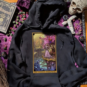 The Goddess Persephone The Fool Tarot Card Hoodie Pagan Witch Sweatshirt Pastel Goth Witchcraft Hoodie Greek Mythology Gifts for Witches