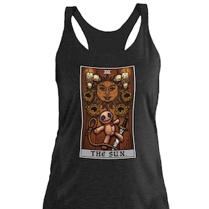 The Sun Tarot Card Tank Top Halloween Tank Top Voodoo Doll Nueva Orleans Tank Top Witch Tank Tops Witchy Tank Top Brujería Regalo Brujas Tanque