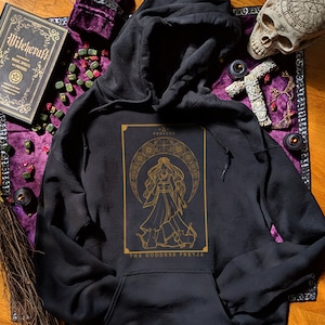 Dea norrena Freyja Tarocchi Felpa con cappuccio Freya Felpa con cappuccio strega pagana Felpa stregoneria Regali stregoneria Wicca Felpa Wiccan Felpa Streghe