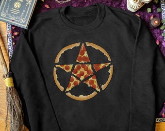 Pizza Sweatshirt grappige heks trui voor vrouwen Halloween Sweatshirt vrouwen Witchy Sweatshirt heksen Sweatshirt hekserij cadeau voor heks
