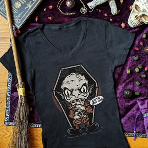 Nosferatu Shirt Vintage Cartoon Shirt Horror Shirts Vintage for Women Cute Goth Clothing Vampire Shirt Rubber Hose Art Gothic Clothing Women