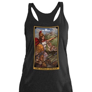 La Diosa Atenea El Emperador Tank Top Mujeres Mitología Griega Arte Bruja Tank Top Mujeres Brujería Tank Top Mujeres Wiccan Ropa Mujeres Regalos