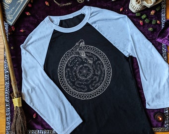 Hecate's Wheel Shirt Ouroboros Shirt Witch Long Sleeve Shirt Hecate Shirt Hekate Wheel Raglan Witchcraft Shirt Witchy Clothing for Men Gifts