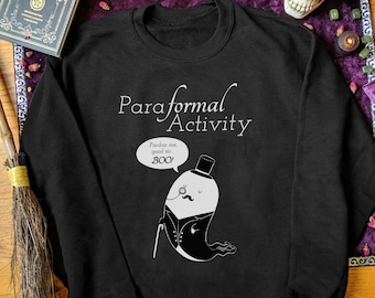 Sudadera de actividad paraformal divertido suéter de Halloween hombres sudadera fantasma sudadera espeluznante linda ropa gótica ropa gótica más tamaño