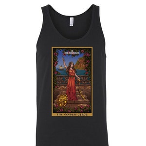 La Diosa Circe El Mago Tarot Carta Tank Top Hombres Mitología Griega Brujería Tank Tops Ropa de Bruja Ropa Wicca Tanques Wiccan Regalo